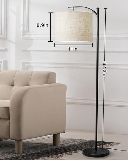 Led Floor Lamps for Living Room: Tall Standing Lamp for Bedroom - Dimmable Smart APP Control - RGB Corner Light with Modern Lampshade - LeafyLoom