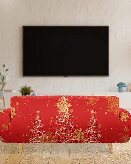 FKELYI Easy Going Stretch Sofa Slipcover Christmas Tree Sofa Couch Cover Washable Sofa Slipcovers Comfortable Furniture Protector XL FKELYI