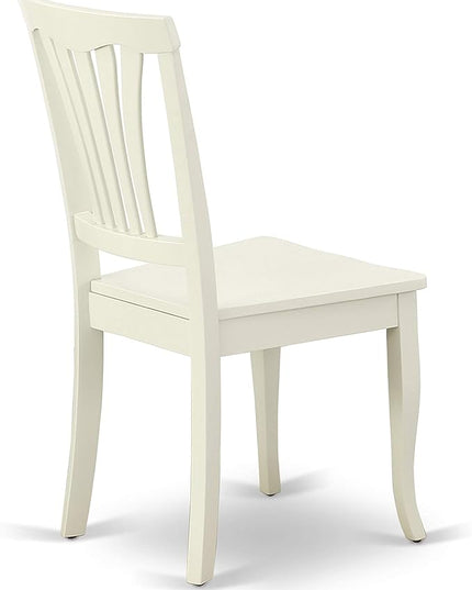 East West Furniture OXAV5-LWH-W Oxford 5 Piece Dinette Set for 4 Includes a Square Room Table and 4 Dining Chairs, 36x36 Inch - LeafyLoom