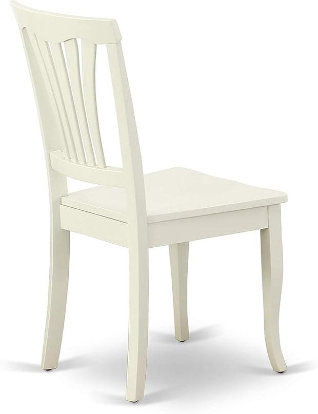 East West Furniture OXAV5-LWH-W Oxford 5 Piece Dinette Set for 4 Includes a Square Room Table and 4 Dining Chairs, 36x36 Inch - LeafyLoom