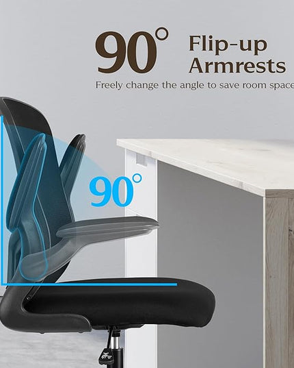 FelixKing Drafting Chair, Tall Office Chairs with Footrest Ring, Home Standing Desk High Chair with Lumbar Support Adjustable Counter Height Ergonomic Swviel Rolling Chairs for Working (Black) - LeafyLoom