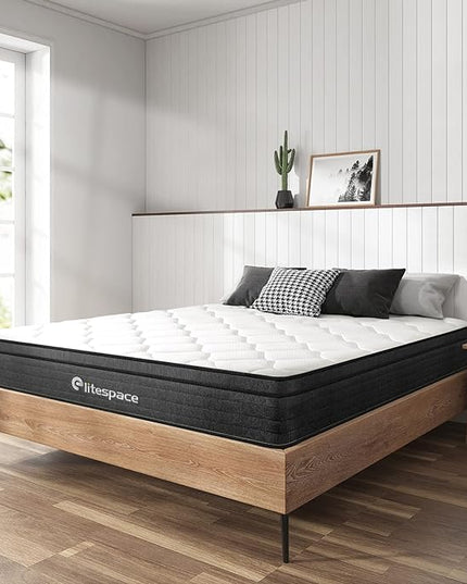 Queen Mattress,12 Inch Memory Foam Hybrid Mattresses in a Box with Individual Pocket Spring,for Pressure Relief & Motion Isolation Queen Size Mattress,CertiPUR-US. - LeafyLoom