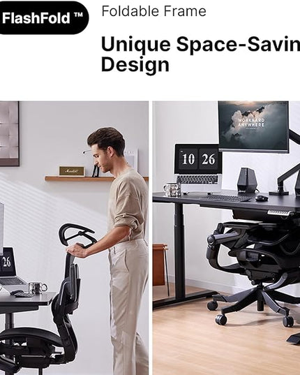 HINOMI H1 Pro V2 Ergonomic Office Chair with Footrest - Home Office Desk Chair with Lumbar Support, Mesh Office Chair with Headrest, Comfy Computer Chair with Back Support (Green, Standard) - LeafyLoom