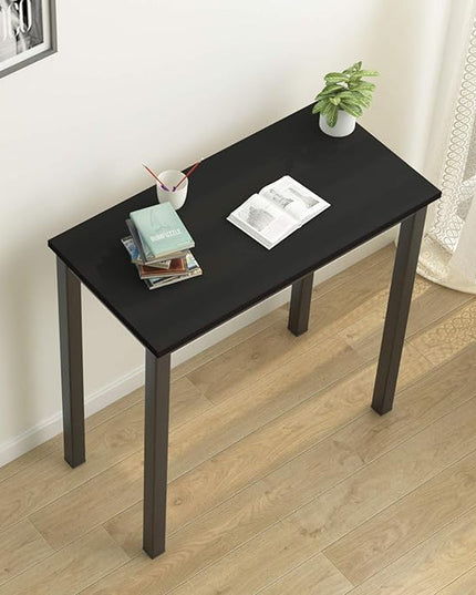 SogesGame Small Computer Desk, 31.5 inches Small Office Desk Computer Table Study Writing Desk Workstation for Home Office, Black - LeafyLoom