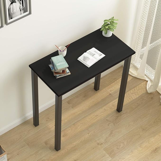 SogesGame Small Computer Desk, 31.5 inches Small Office Desk Computer Table Study Writing Desk Workstation for Home Office, Black - LeafyLoom