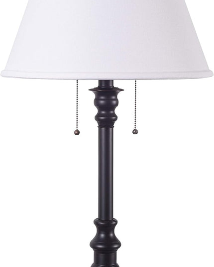 Kenroy Home 30437BRZ Spyglass Table Lamp with Bronze Finish, Classic Style, 30.5" Height, 17" Width, 17" Depth - LeafyLoom