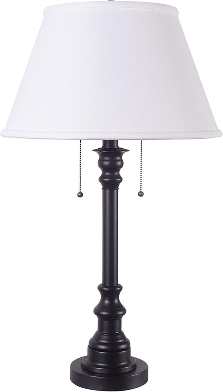 Kenroy Home 30437BRZ Spyglass Table Lamp with Bronze Finish, Classic Style, 30.5" Height, 17" Width, 17" Depth - LeafyLoom