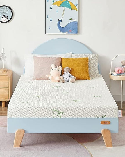 Full Mattress, 8 Inch Memory Foam Mattress with Breathable Bamboo Cover, Medium Firm Gel Mattress for Bunk Bed, Trundle Bed, CertiPUR-US Certified - LeafyLoom