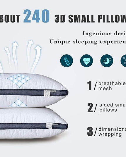 Pillows for Sleeping(2-Pack), Luxury Hotel Pillows King Size Set of 2,Bed Pillows for Side and Back Sleeper (King) - LeafyLoom