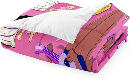 Black Girl Magic Comforter Twin Set - African American Girls Twin Comforter Sets Black Girls Twin Bedding Sets for Bedroom Decor Pink Kids Twin Comforter, 1 Comforter+1 Pillowcase - LeafyLoom