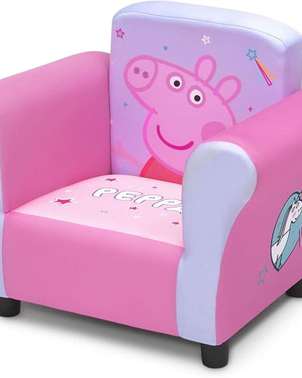 Delta Children Kids Character Upholstered Chair, Peppa Pig - LeafyLoom