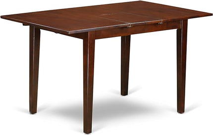 East West Furniture PSCL3-MAH-W 3 Piece Room Furniture Set Contains a Rectangle Wooden Table with Butterfly Leaf and 2 Kitchen Dining Chairs, 32x60 Inch - LeafyLoom
