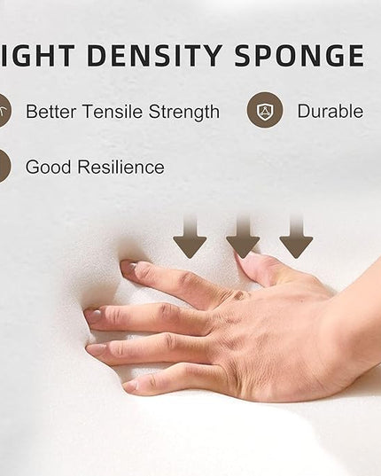 Bed Wedge Pillow for Headboard, Twin Size Headboard Pillow, Bed Gap Filler Close Gap (0-8") Between Mattress and Headboard (Twin) - LeafyLoom