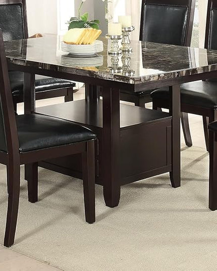 NicBex Hachi-DT-00149-DX-1 Dining Table, 60" x 40" x 30", Brown - LeafyLoom