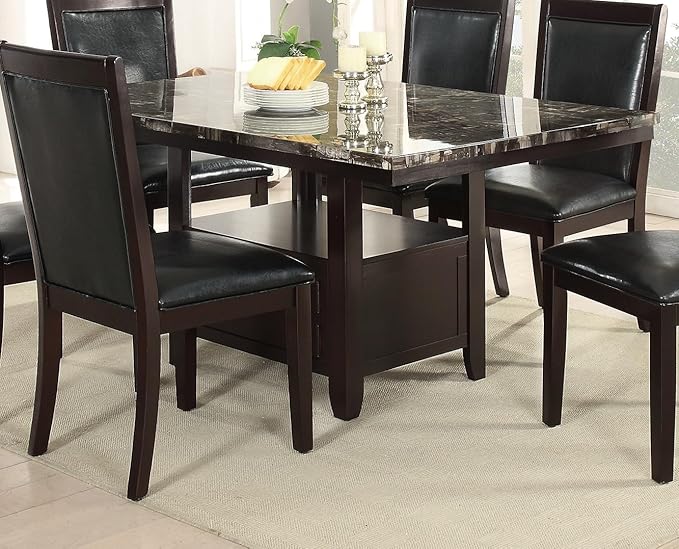 NicBex Hachi-DT-00149-DX-1 Dining Table, 60" x 40" x 30", Brown - LeafyLoom