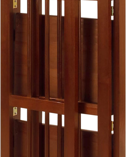 Casual Home 3-Shelf Folding Bookcase (14" Wide)-Walnut - LeafyLoom