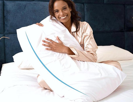 Talalay Natural Latex Foam Pillow DreamLogix - King Size Soft Pillow for Sleeping, Side & Back Sleepers, Neck Support, Pain Relief, 100% Cotton Cover, Great Gift (Soft, King Size 33''x16''x6'') - LeafyLoom