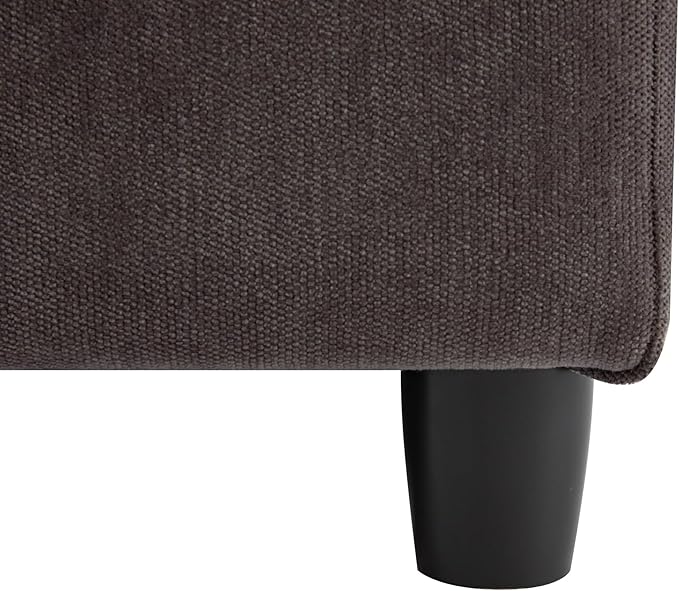 Morden Soft Linen Upholstered 3 Seater Cloud Sofa Couch Super Deep Seat Sleeper Sofa&Couch with Removable Back Cushions and Storage Armrests for Living Room, Apartment, Office, 119.5", Gray-402 - LeafyLoom