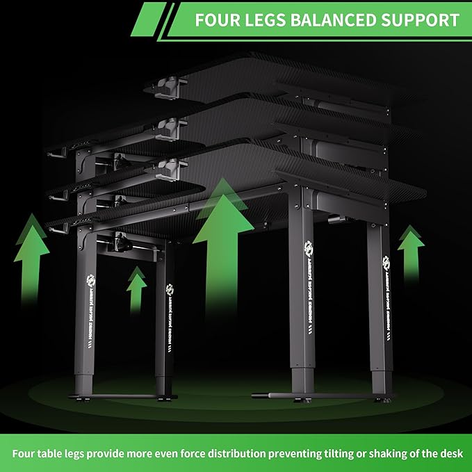 X-WIN 63 Inches L-Shaped Electric Standing Desk, Dual Motor Height Adjustable Stand Up Corner Desk, Sit to Stand Workstation with Locking Wheels, Carbon Fiber Top - LeafyLoom