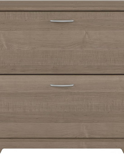 Bush WC31280 Cabot 2-Drawer Lateral File Cabinet, Letter/Legal, Ash Gray, 31-Inch - LeafyLoom