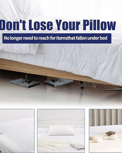 HOMBYS Wedge Pillow Headboard for Bed Gap,Foldable Bed Wedge Gap Filler Full Size,Matterss Gap Filler,Multi Functional Bed Crack Pillow, Fill The Gap (0-7") Between Your Headboard and Mattress,White - LeafyLoom