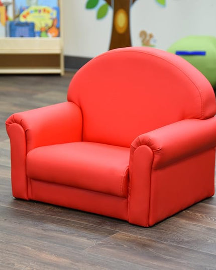 Children's Factory As We Grow Toddler Chair, Red, CF805-196, Flexible Seating for Daycare or Preschool, Kids Reading Chair, Playroom Furniture - LeafyLoom