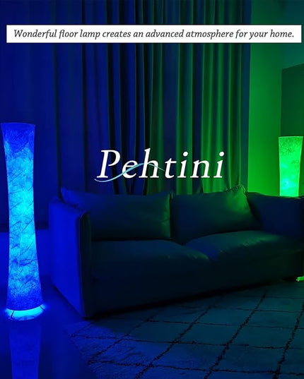 Floor Lamp for Bedroom 51" LED Floor Lamp Smart Corner Floor Lamp RGB Color Changing Floor Lamp Dimmable Floor Lamp with Remote Control Floor Lamps for Living Room Modern - LeafyLoom