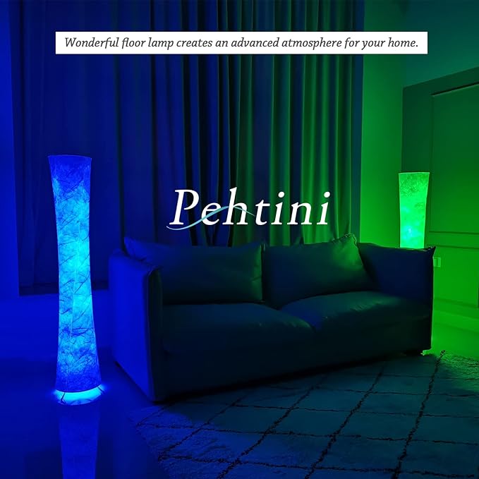 Floor Lamp for Bedroom 51" LED Floor Lamp Smart Corner Floor Lamp RGB Color Changing Floor Lamp Dimmable Floor Lamp with Remote Control Floor Lamps for Living Room Modern - LeafyLoom
