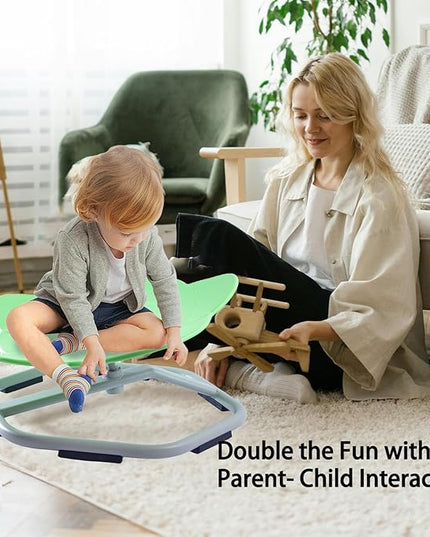 Autism Kids Swivel Chair, Spinning Chair for Kids Sensory, Kids Swivel Chair Sensory, Sensory Toy Chair, Carousel Spin Sensory Chair, Training Body Coordination (Light green) - LeafyLoom