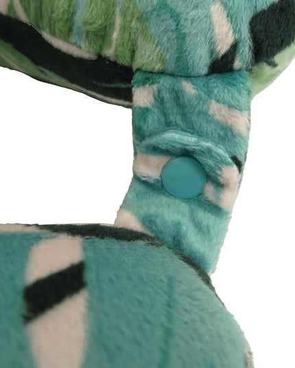 Adult Cozy Soft Microfiber Neck Pillow, Compact, Perfect for Plane or Car Travel, Monstera Leaf - LeafyLoom