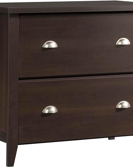 Sauder Summit Station 2-Drawer Lateral File Cabinet, L: 33.86" x W: 20.87" x H: 29.02", Cinnamon Cherry finish - LeafyLoom