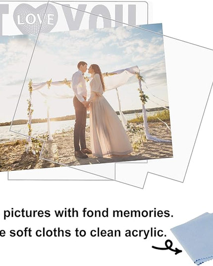 Attivolife I Love You Picture Frame, Light up Photo Frame with Warm LED Night Light, Desktop Display Creative Memory Gifts for Couple Women Mom Valentine Day Wedding Anniversary Present(4x6'' Photo) - LeafyLoom