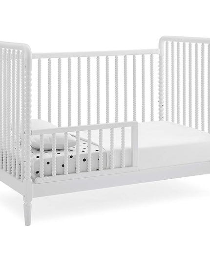 Delta Children Saint 4-in-1 Convertible Crib - Greenguard Gold Certified, Bianca White - LeafyLoom