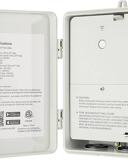 DEWENWILS Pool Timer, WiFi Timer Switch, Heavy Duty 40A 120-277 VAC 2HP, Compatible with Smart Phone, Alexa, Google Assistant, ETL Listed Milky DEWENWILS
