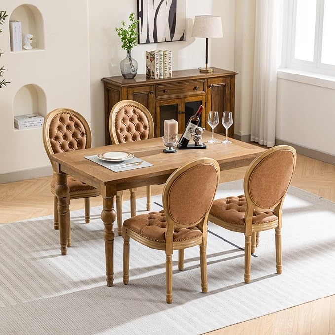 NicBex Haerin-SD-00122-LWJ Dining Chairs, 23"x19.1"x37.2", Orange - LeafyLoom