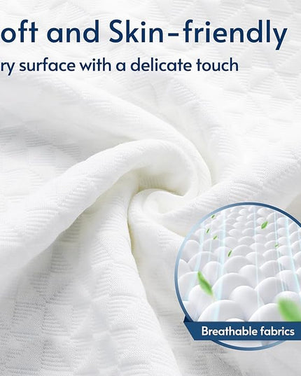 viewstar Memory Foam Pillow Queen Size 1 Pack, Shredded Bed Pillow for Sleeping, Adjustable Firm Pillow for Side Back Stomach Sleepers, Queen Pillow with Washable Removable Cover 20"x 30" - LeafyLoom