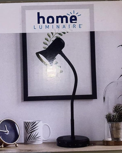 Flexible Bendable Gooseneck LED Reading Work Desk Lamp Home Luminaire (Black) - LeafyLoom