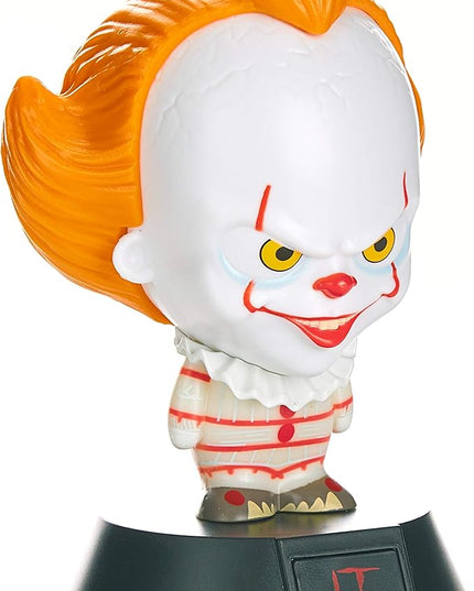 Pennywise Collectable Icon Based On Stephen King's Novel Ideal Night Kids Bedrooms, Office and Home Pop Culture Lighting Merchandise, White - LeafyLoom