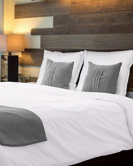 Utopia Bedding Bed Pillows for Sleeping European Size (White), Set of 2, Cooling Hotel Quality, Gusseted Pillow for Back, Stomach or Side Sleepers - LeafyLoom
