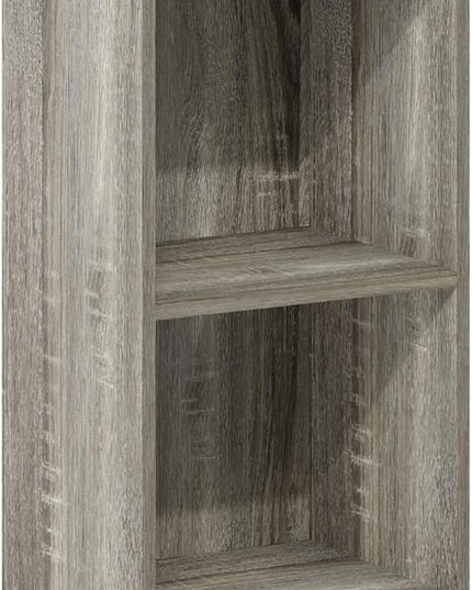 Furinno Luder Bookcase / Book / Storage, 4-Tier Cube, French Oak - LeafyLoom