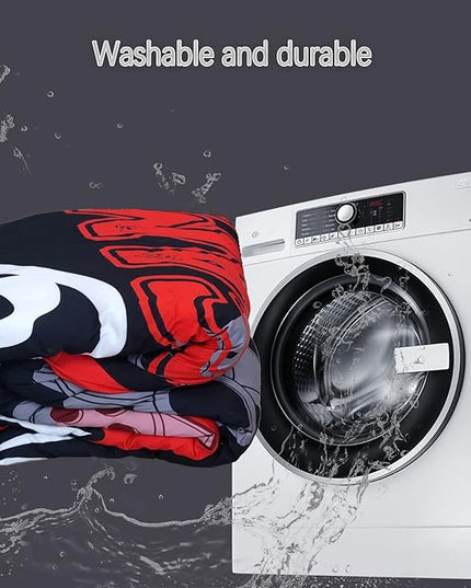 Sunnycitron Gamer Bedding Set for Boys Gamer Comforter sets Queen Gaming Bedding Kid's Comforter Set Boys Teen Gamepad Gaming Comforter,1 Comforter 2 Pillowcases - LeafyLoom