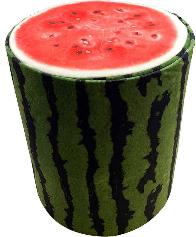 Storl Organizer Storage Stool for Toy and Cloth and Kids Stool (Watermelon, 12Wx13H) - LeafyLoom