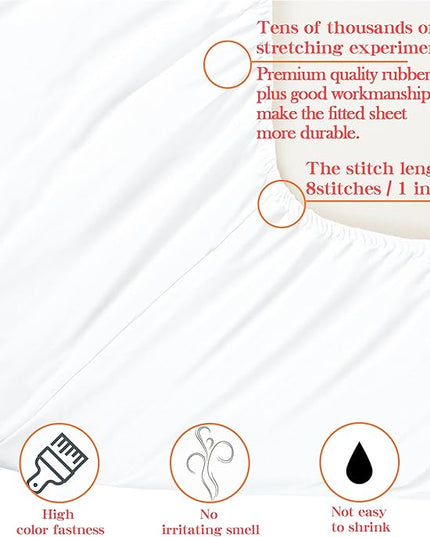 NTBAY Toddler Bedding Set - 4 Piece Soft and Breathable Crib Bedding Set for Boys and Girls, Includes Quilted Comforter, Fitted Sheet, Flat Top Sheet and Envelope Pillowcase, White - LeafyLoom