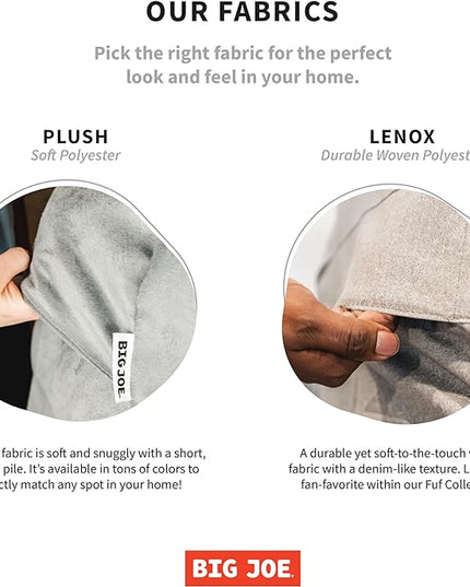 Big Joe Roma Bean Bag Chair, Moonstone Tessellation Lenox, Durable Woven Polyester, 3 feet - LeafyLoom