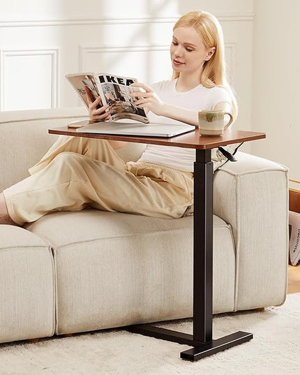 DUMOS Standing Rolling Desk Adjustable Height, Mobile Desk with Wheels Mobile Laptop Desk for Office, Home and Study - LeafyLoom