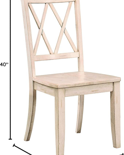 Homelegance Dining Chair (Set of 2), White - LeafyLoom