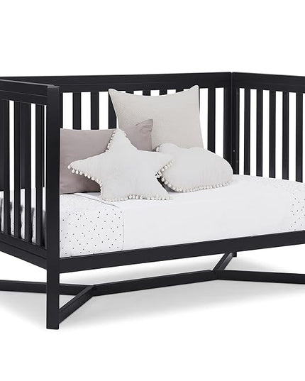 Delta Children Tribeca 4-in-1 Baby Convertible Crib, Midnight Grey - LeafyLoom