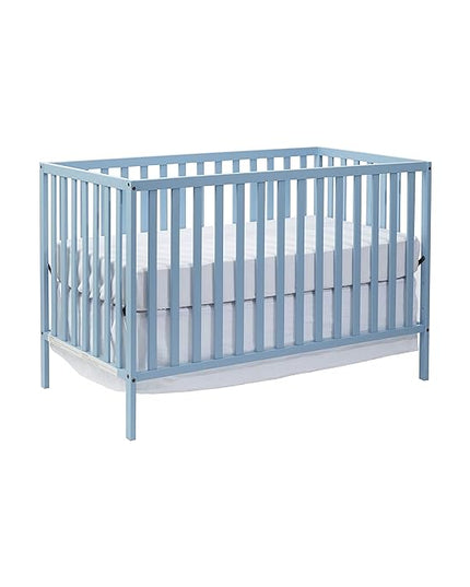 Suite Bebe Palmer 3 in 1 Convertible Crib - Quick Ship, Baby Blue - LeafyLoom
