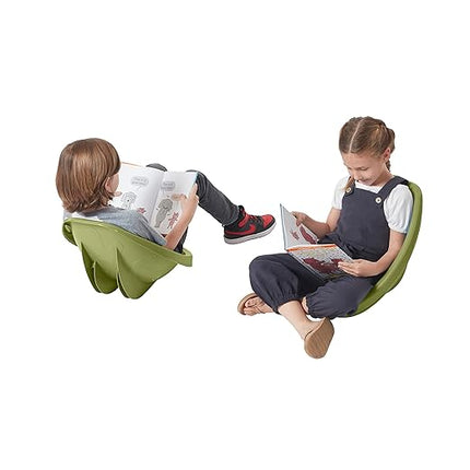 ECR4Kids Leaf Floor Seat, Rocker Chair, Fern Green, 6-Piece - LeafyLoom
