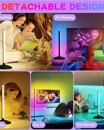 Corner Floor Lamp, Smart RGB LED Corner Lamp with Spotlight,16 Million Colors Changing LED Floor Lamp with App and Remote Control,Music Sync & Timer Mood Lighting for Living Room - LeafyLoom